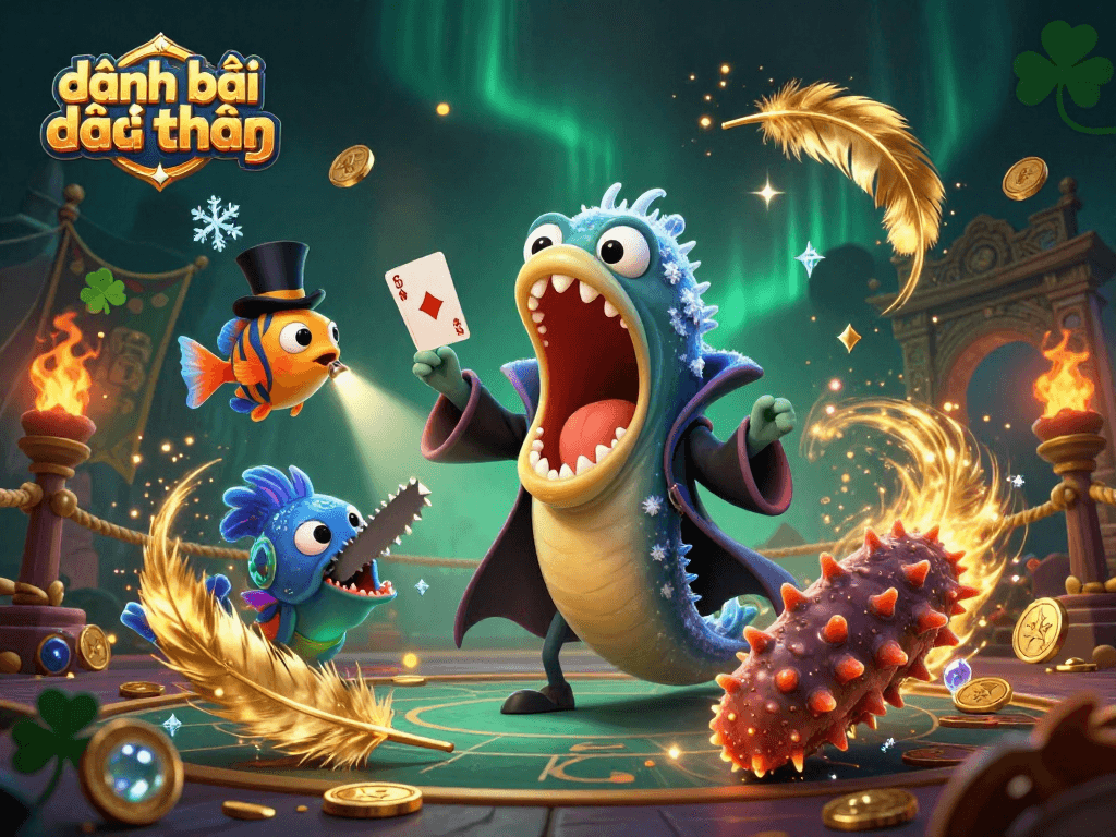 Engage with the exciting world of đánh bài đổi thưởng through this vibrant underwater magic act.