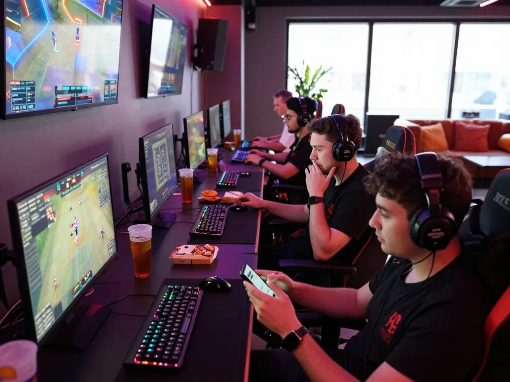 Engaging esports betting environment showcasing 1xbet strategies in action.