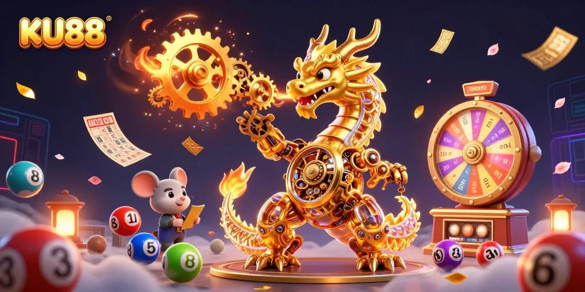Experience thrilling moments with KU88 in a vibrant casino scene featuring dynamic gaming elements.