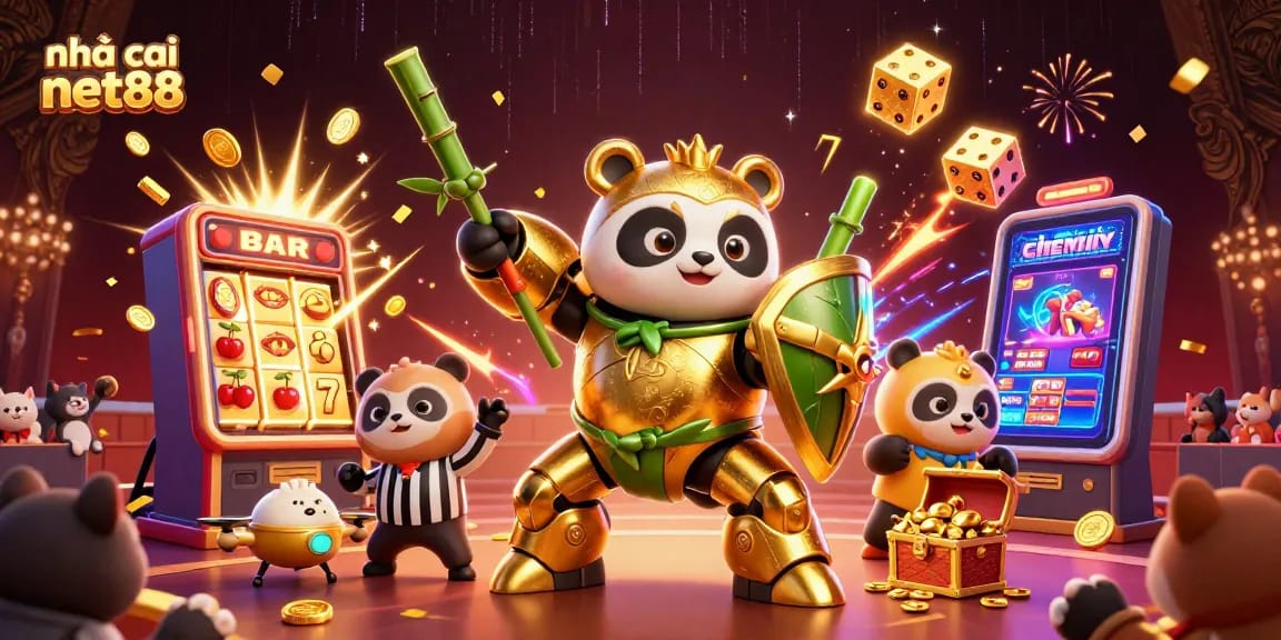 Experience thrilling gameplay at nhà cái net88 with a dynamic casino scene showcasing vibrant gaming elements.