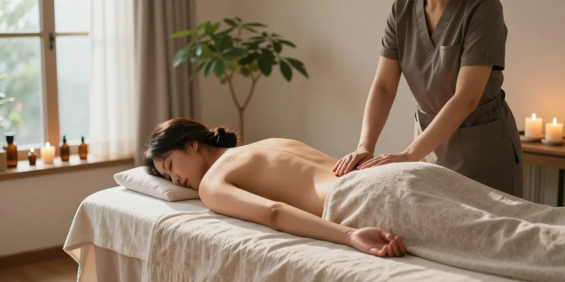 Experience a relaxing 서대문출장마사지 with a professional therapist in a tranquil home spa setting.