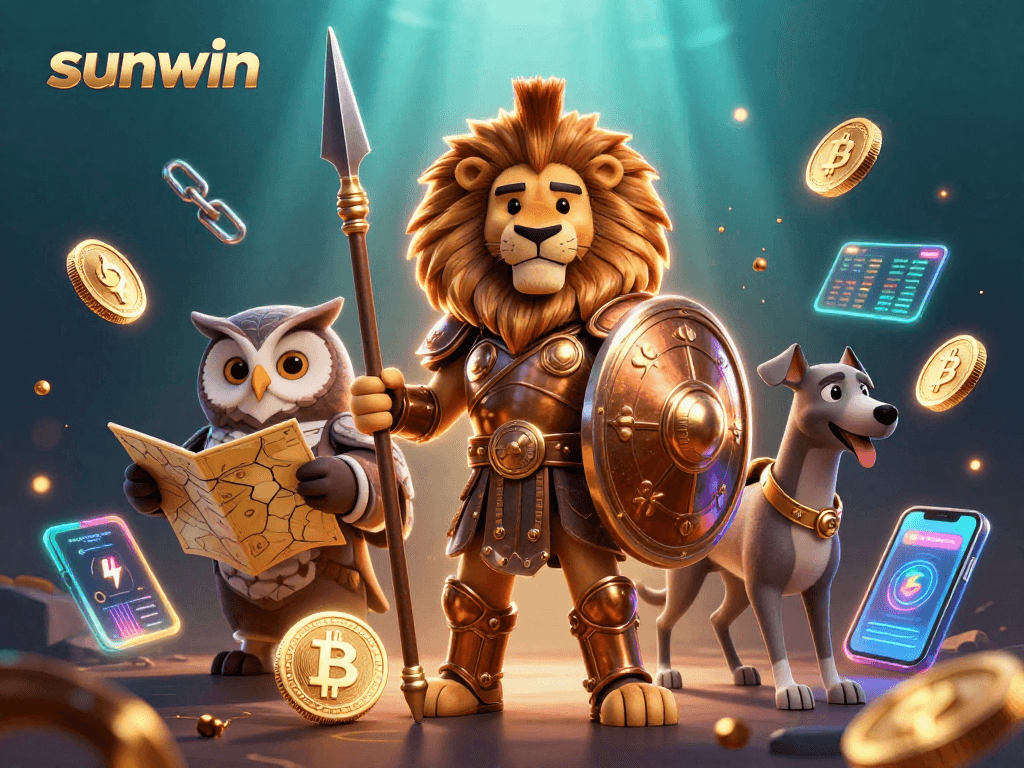 Engage in thrilling gameplay with sunwin, exploring a vibrant 3D cartoon casino adventure.