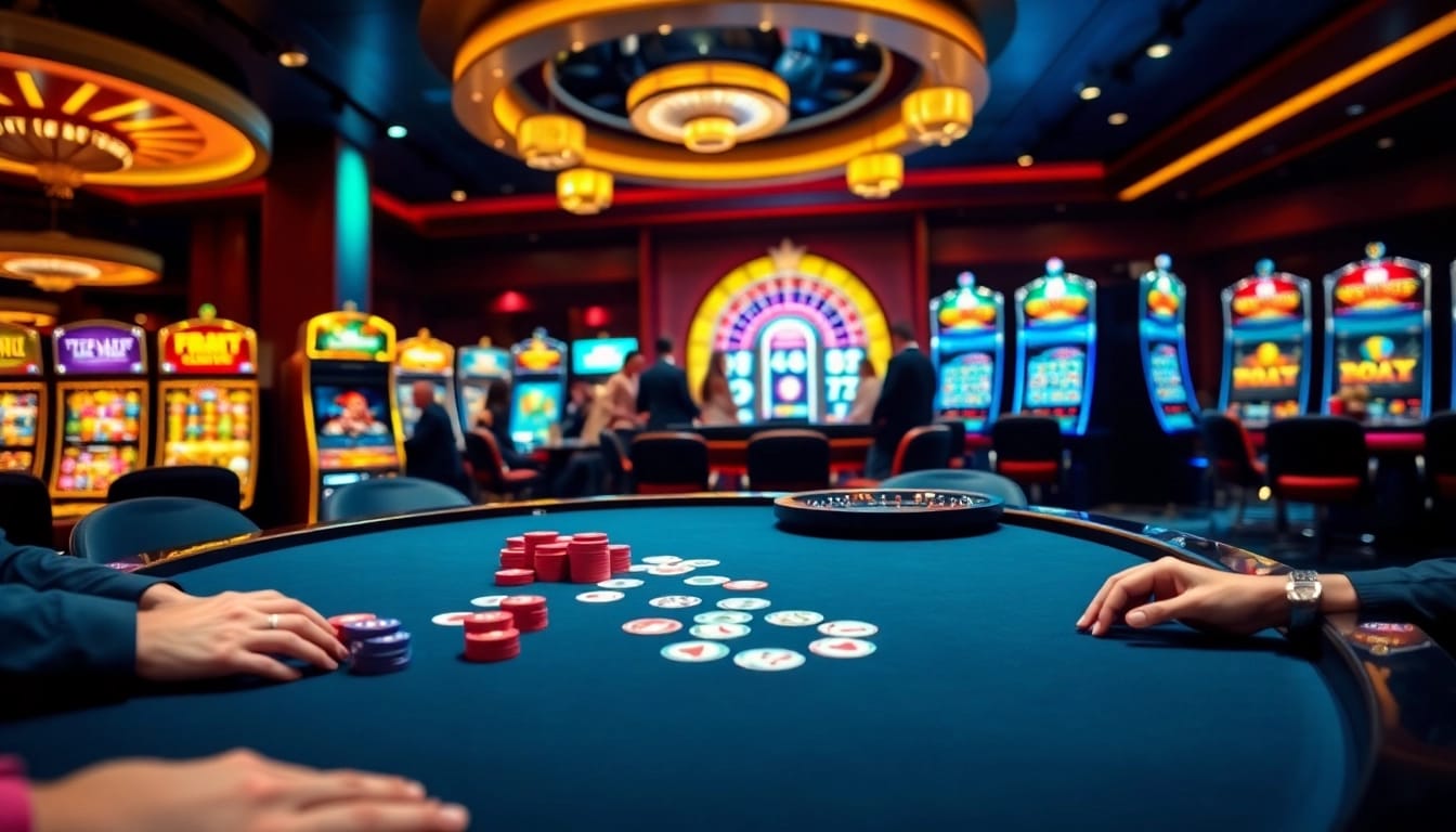 Experience high-stakes excitement with soibet ไทย at a luxurious casino game table.
