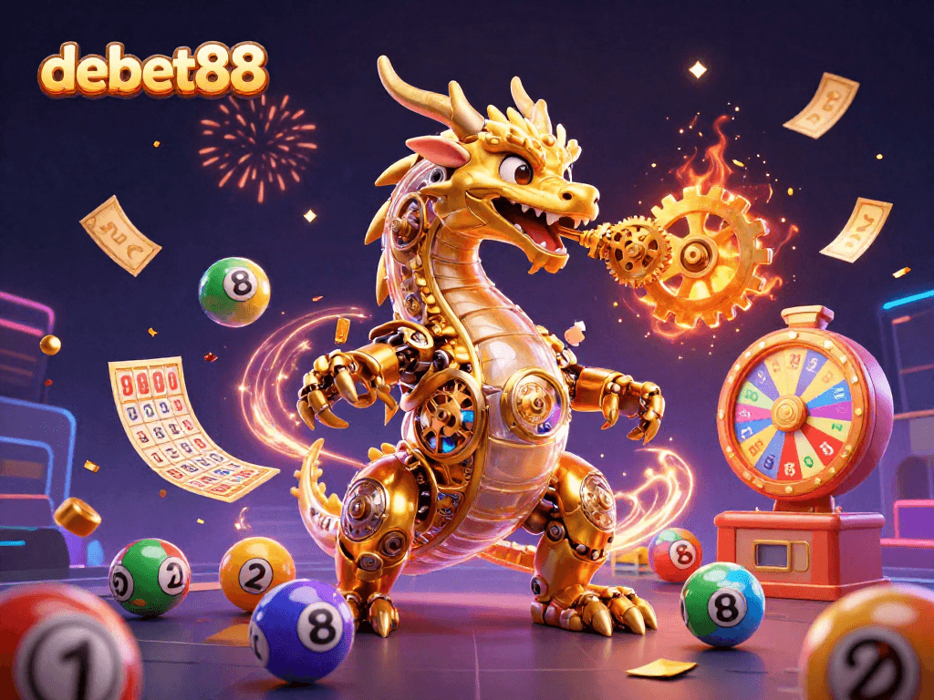 Experience debet88's thrilling lottery action with vibrant balls and exciting prizes.