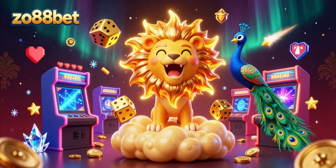 Experience thrilling wins with zo88bet at this vibrant 3D casino scene filled with action and excitement.