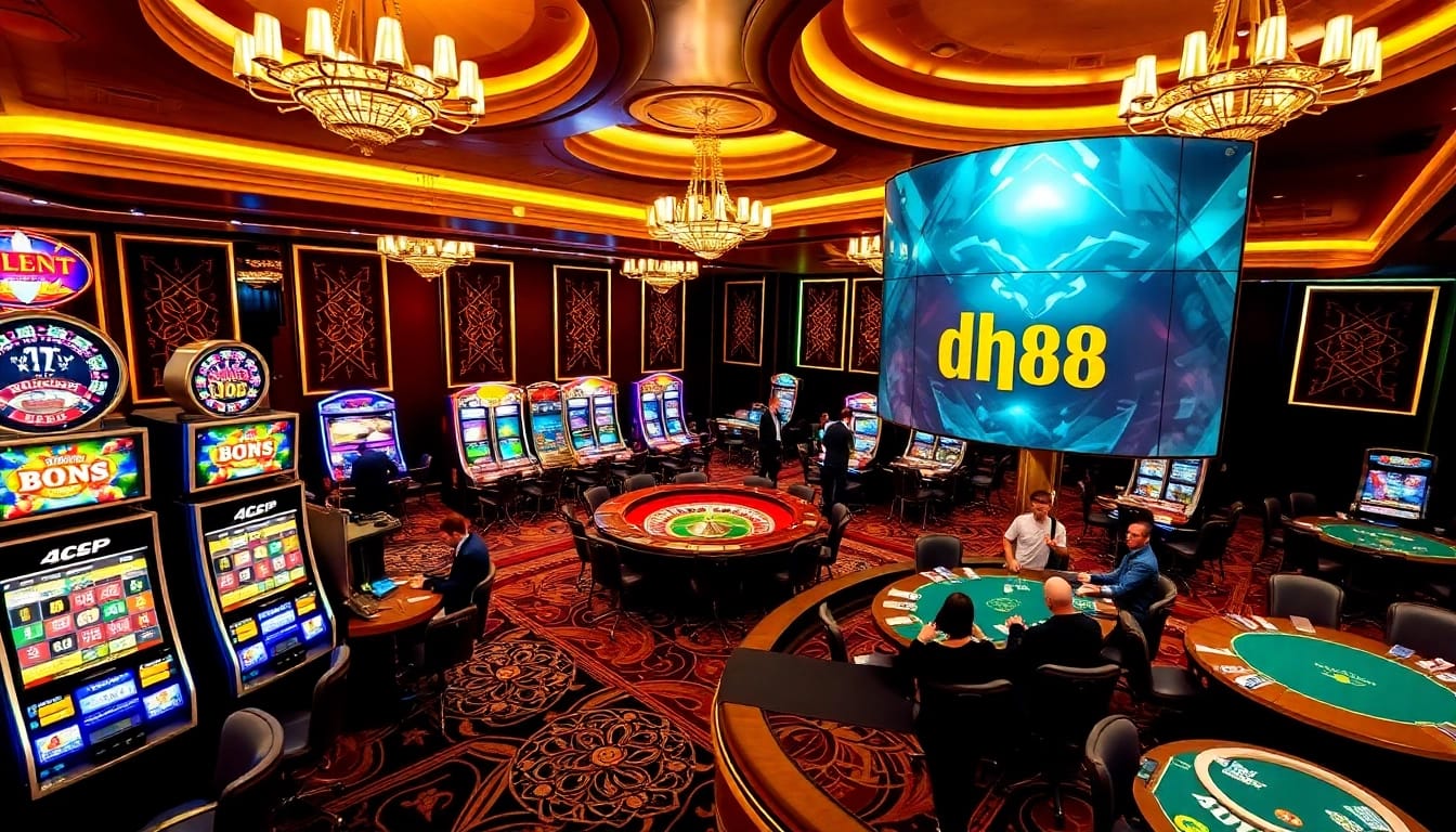 Experience gaming thrill at https://dh88.us/ with vibrant casino visuals showcasing excitement.