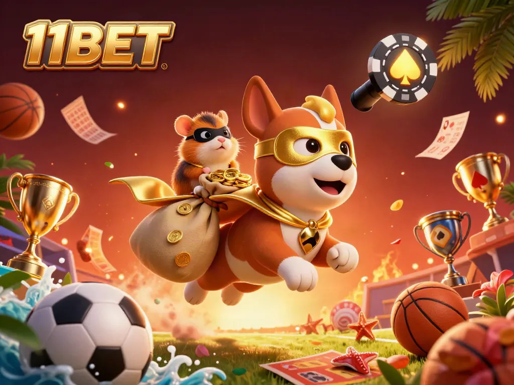 Experience exhilarating sports betting at 11BET with engaging graphics and dynamic elements.