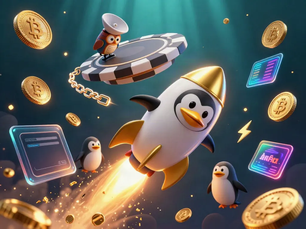Engage in thrilling gameplay with s666hn's vibrant casino universe featuring cartoon penguins and crypto elements.