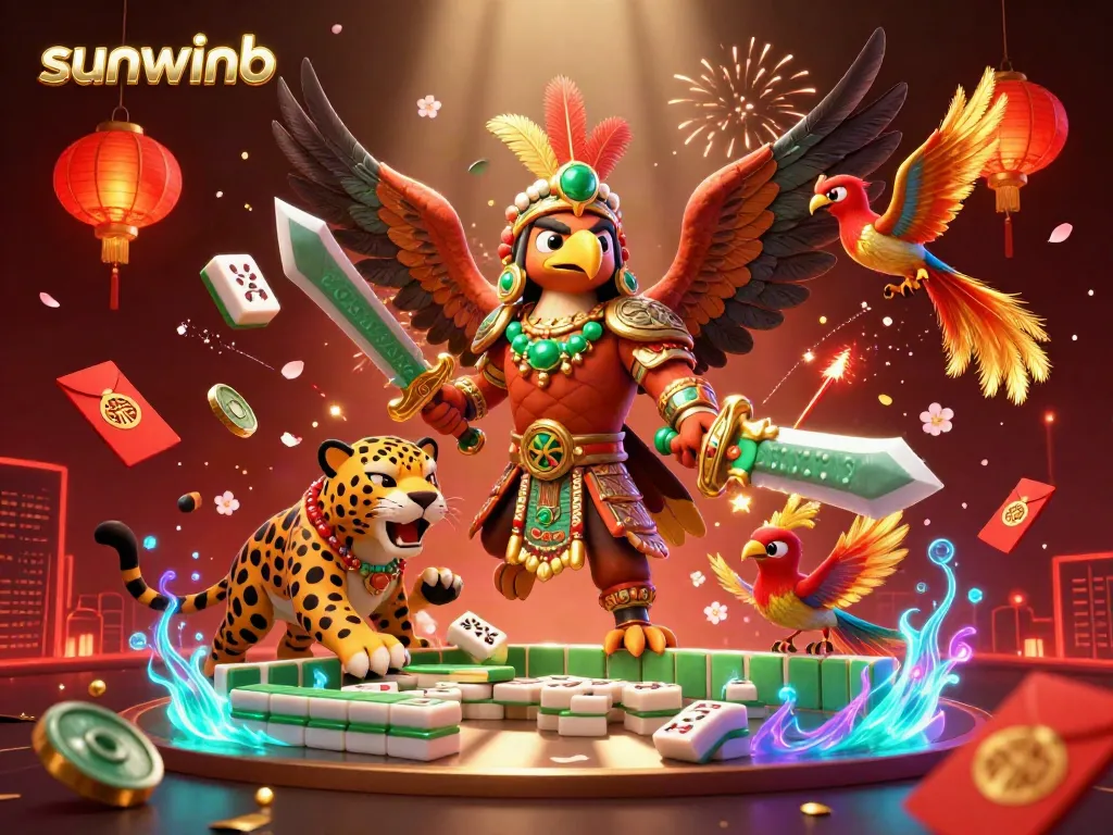 Engage in vibrant play at sunwinb, featuring jaguar warriors and soaring quetzals amidst a flourishing gaming scene.