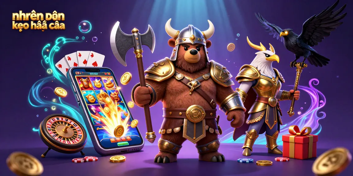 Experience nhận định kèo nhà cái with engaging 3D casino characters and vibrant game elements.