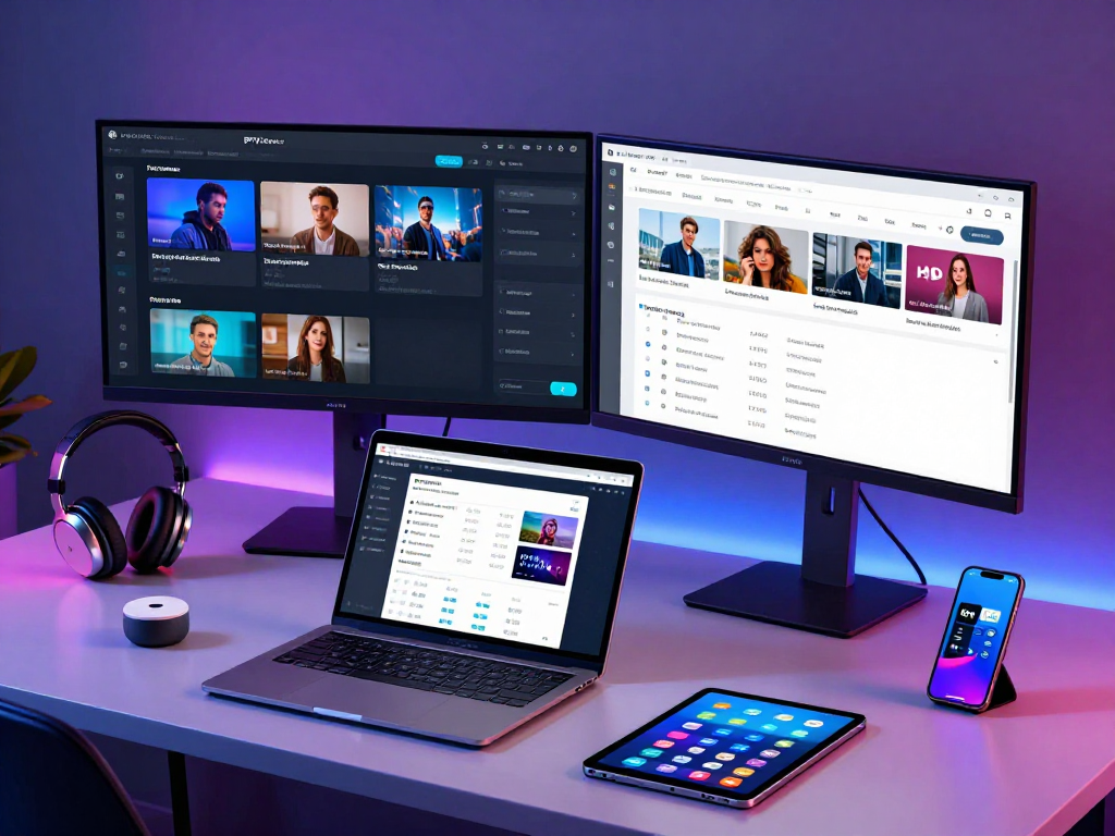 IPTV reseller control panel and analytics, showcasing advanced cloud technology and digital platforms for management and support.