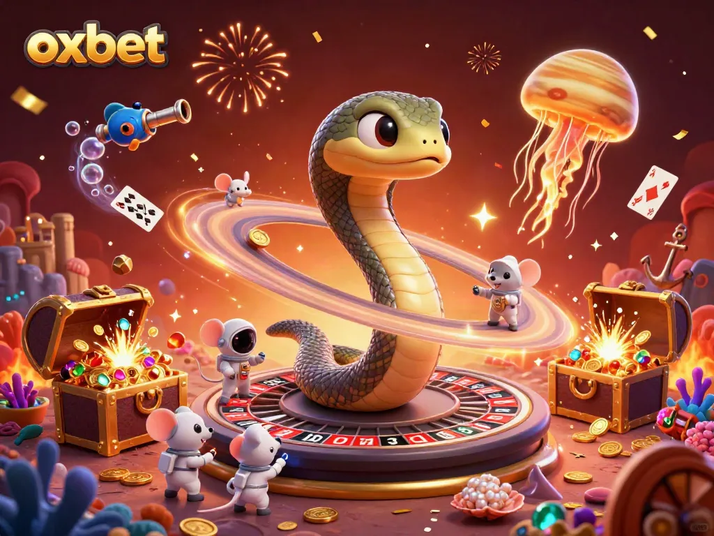 Experience the thrill of oxbet with a vibrant 3D casino scene featuring unique characters and dynamic betting elements.