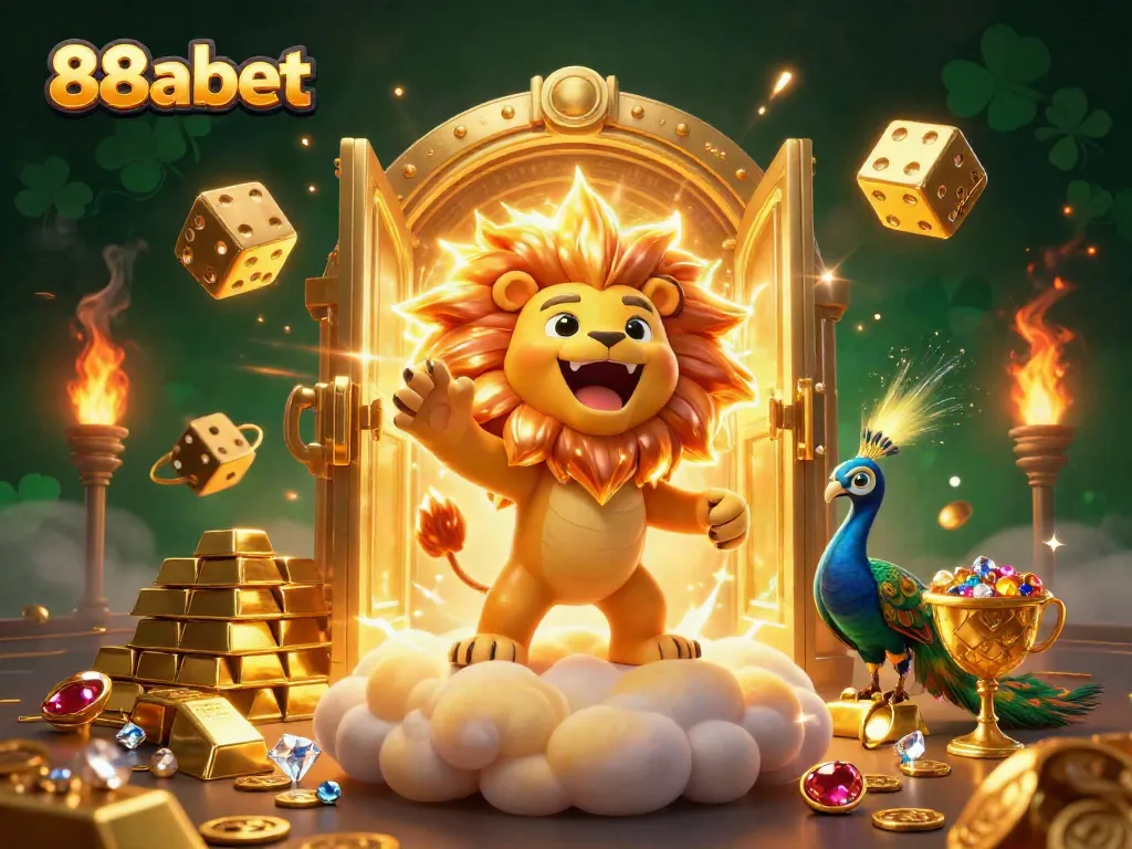 Experience thrilling winnings at 88abet with our dynamic and vibrant casino illustration showcasing excitement!