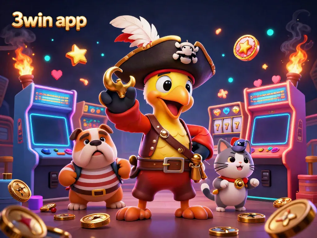 Enjoy immersive gameplay with the 3win app featuring vibrant characters and lively gaming elements.