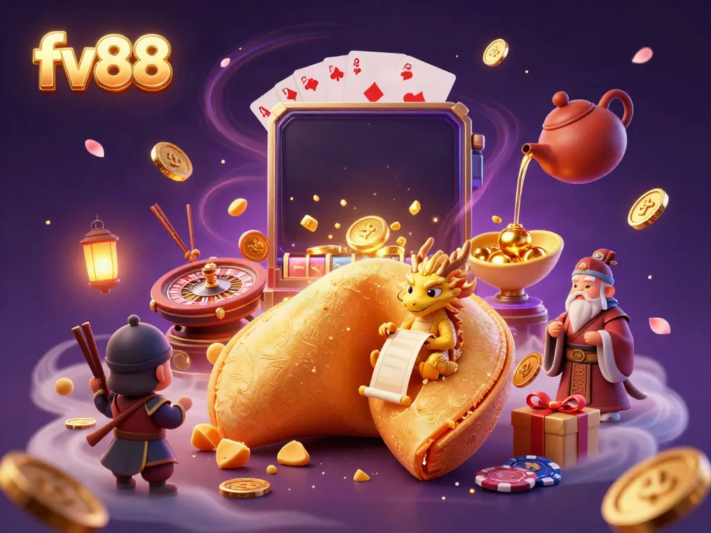 Experience wins at fv88 with vibrant 3D casino characters and dynamic slot game elements.