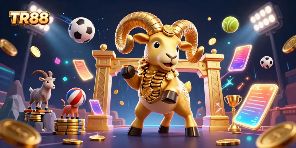 Engage in dynamic casino betting with TR88 showcasing casino visuals and energy.