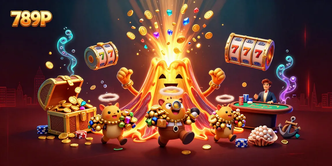 Experience winning with 789P's thrilling casino action amidst golden treasures and dynamic game elements.