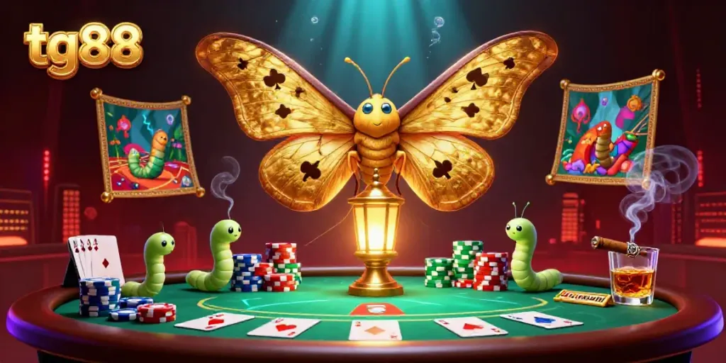 Tg88's online casino experience comes alive with vibrant 3D elements and engaging gameplay scenes.
