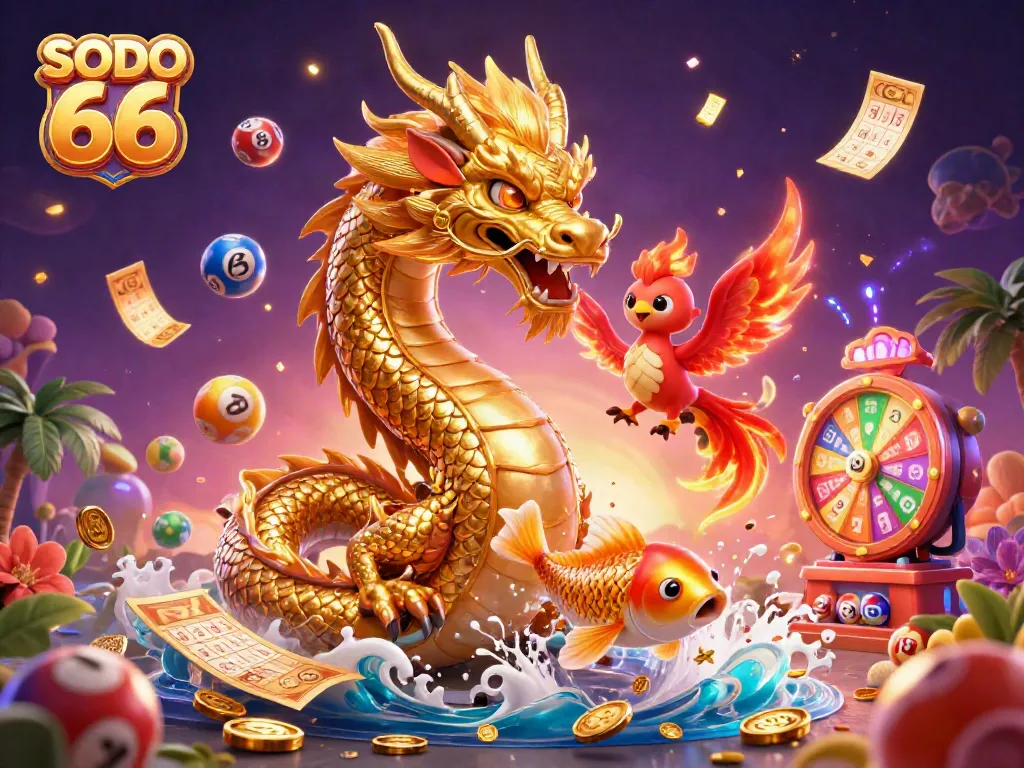 Engage with SODO 66's vibrant gaming experience featuring dynamic characters and immersive casino elements.