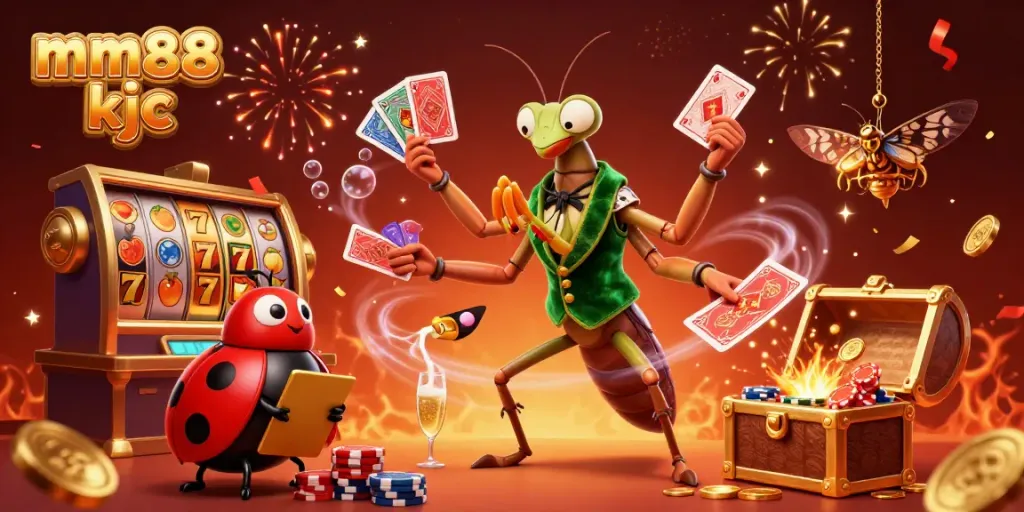 Experience exciting gameplay at mm88 kjc casino with vibrant characters and slot features.