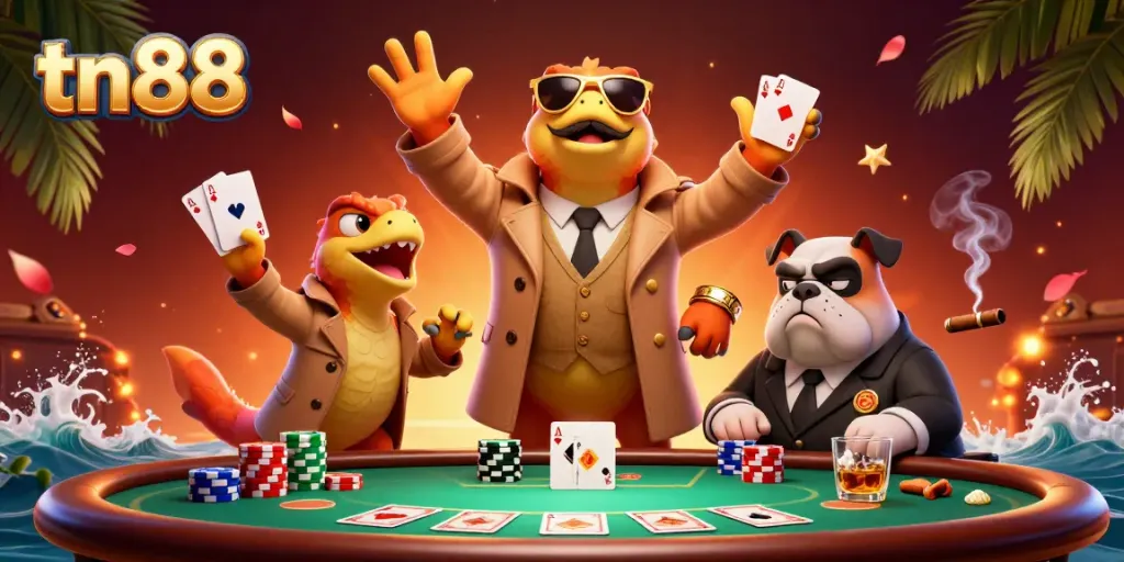 Witness tn88 raptors cleverly disguising as a tall person in a casino scene.