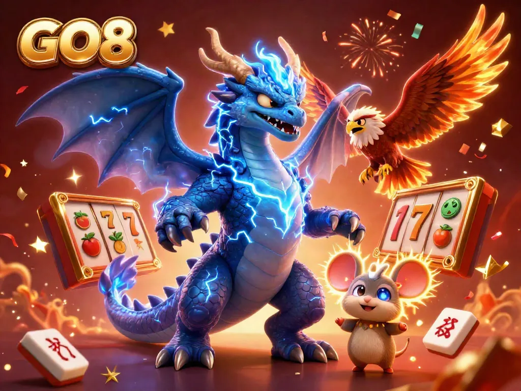 Play with GO8 for exciting jackpots amidst stunning visuals and celebrations.