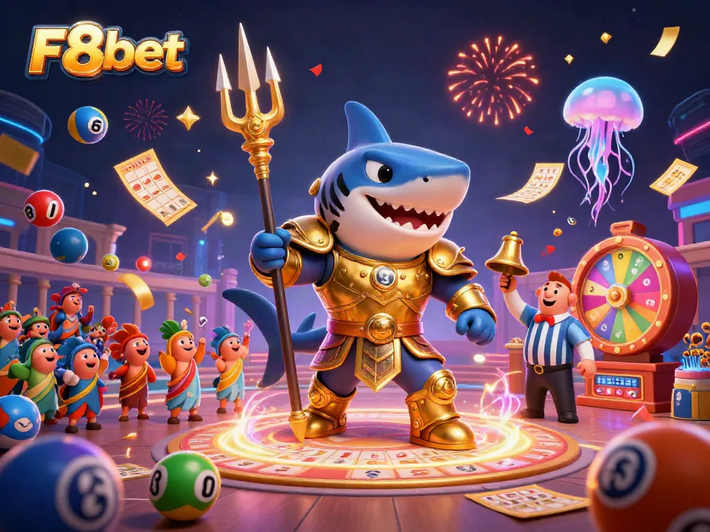 Engage with F8bet's dynamic underwater casino experience featuring vibrant game elements.
