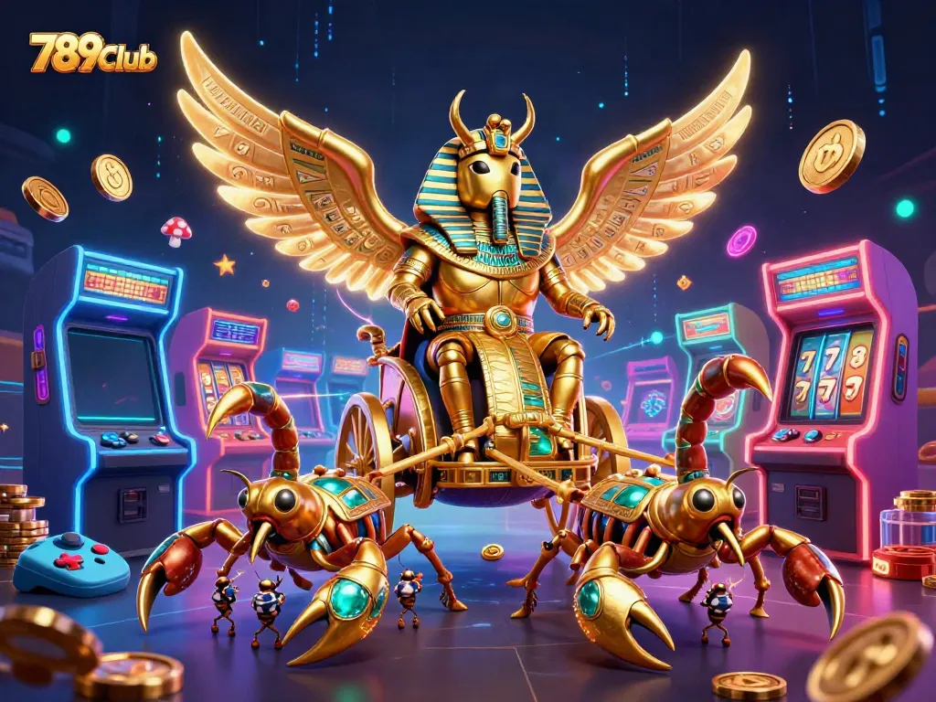 Engage in thrilling gameplay at 789Club with vivid casino elements and a dynamic scene.