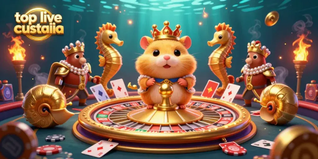 Experience thrilling gameplay at the top live casino Australia with a dynamic 3D casino scene.