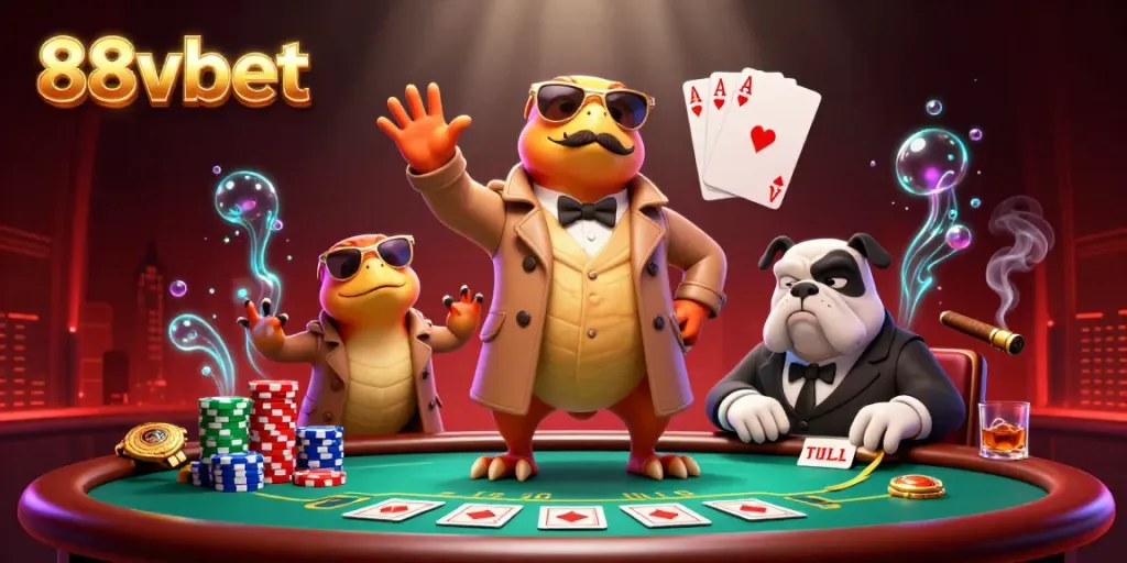 Bet and win at 88vbet casino, featuring three raptors in disguise at the entrance.