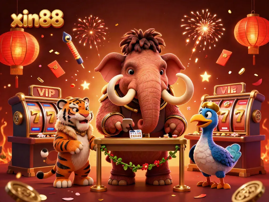 Experience exhilarating gaming fun at xin88 with colorful characters and vibrant casino elements.