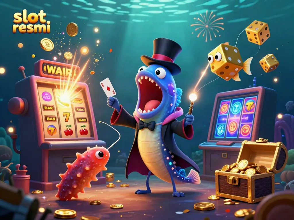 Experience slot rasmi action with animated sea creatures performing magic tricks and winning jackpots.