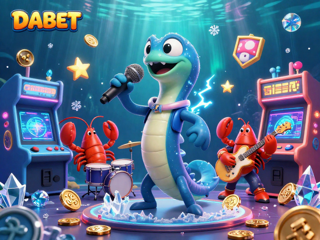 DABET offers thrilling online casino experiences with vibrant underwater characters and dynamic gaming elements.