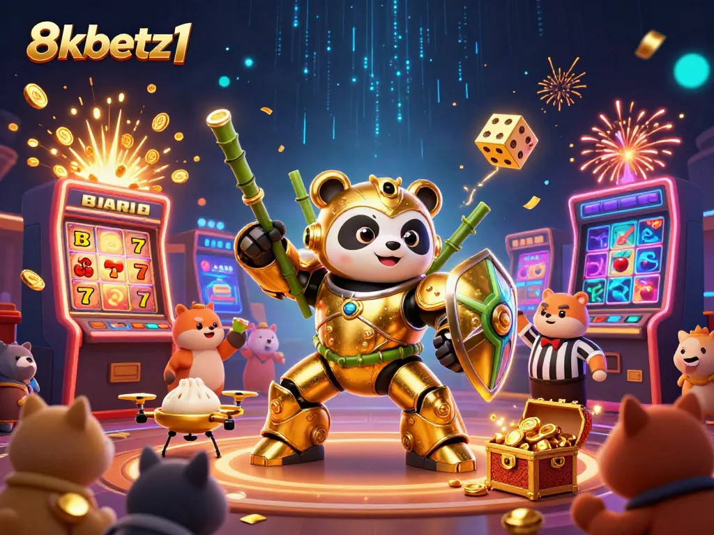 Experience the thrilling casino action with 8xbetz1, featuring dynamic characters and exciting game elements.