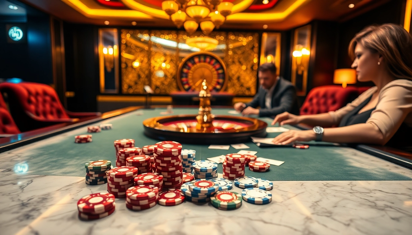 Engaging poker gameplay with 68VIP, luxurious chips, and casino ambiance.