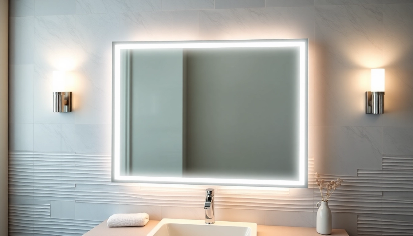 Enhance your space with an elegant led mirror offering a sleek design and modern illumination.