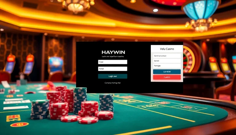 Engage with ĐĂNG NHẬP HAYWIN on a luxurious casino platform featuring vibrant tables and exciting slot machines.