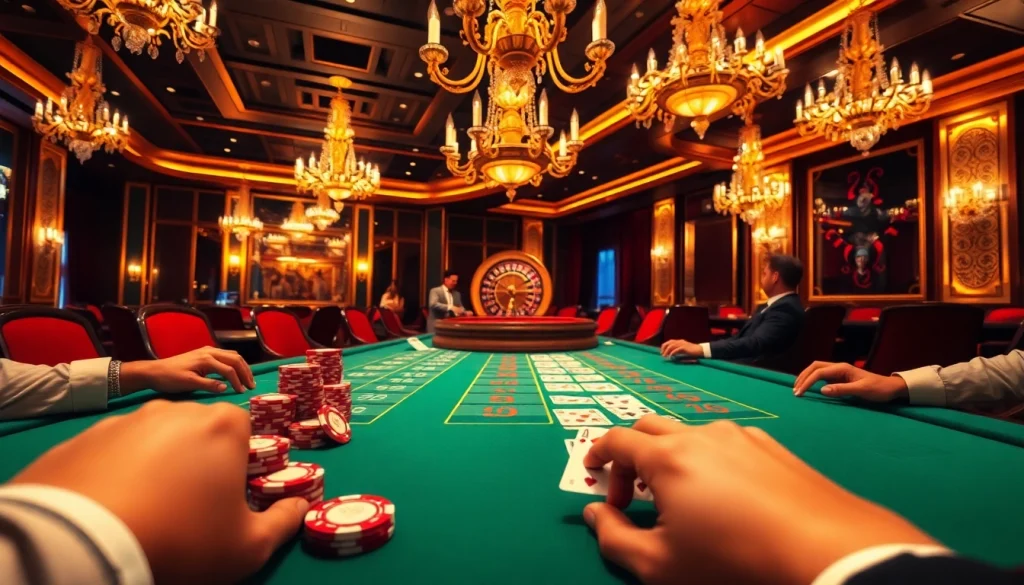 Engage in thrilling baccarat gameplay at https://red88.hot/ with professional ambiance and vibrant casino elements.