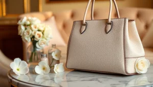 레플리카 명품 핸드백의 세밀한 디자인과 질감을 강조한 사진