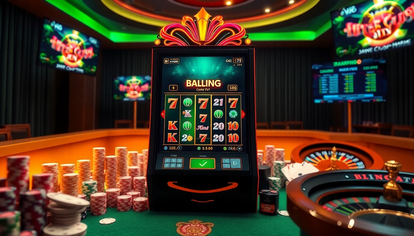 Experience hitclub nổ hũ with vibrant slot machines and engaging casino elements.