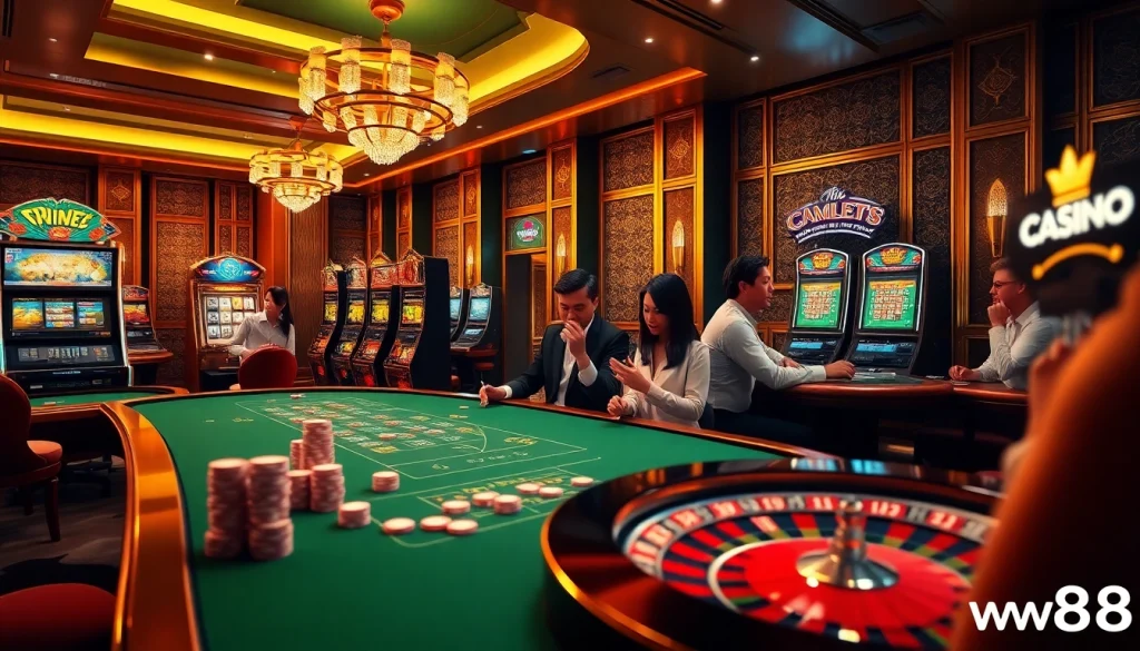 Experience the thrill of winning at ww88 with luxurious casino gaming elements.