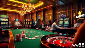 Experience the thrill of winning at ww88 with luxurious casino gaming elements.