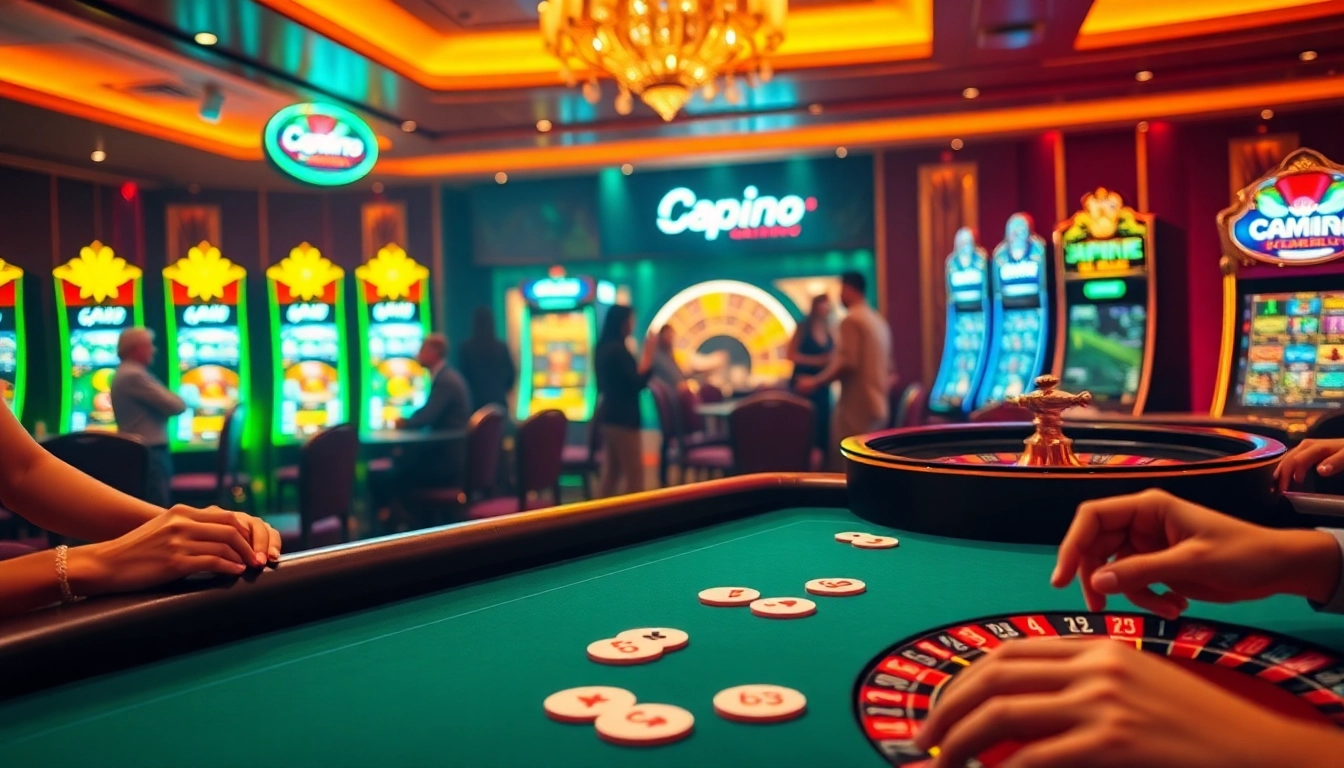 Exciting gambling action at a 32win.reviews casino table with vibrant playing cards and roulette.
