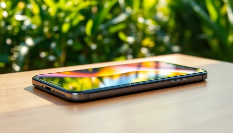 Usando el iPhone 17 Pro Max en un entorno natural brillante y atractivo.