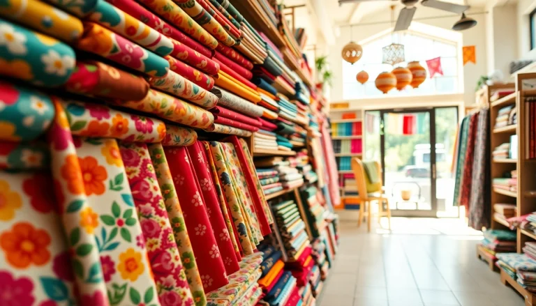 Verken bedrukt katoen met kleurrijke patronen in een gezellige stoffenwinkel.