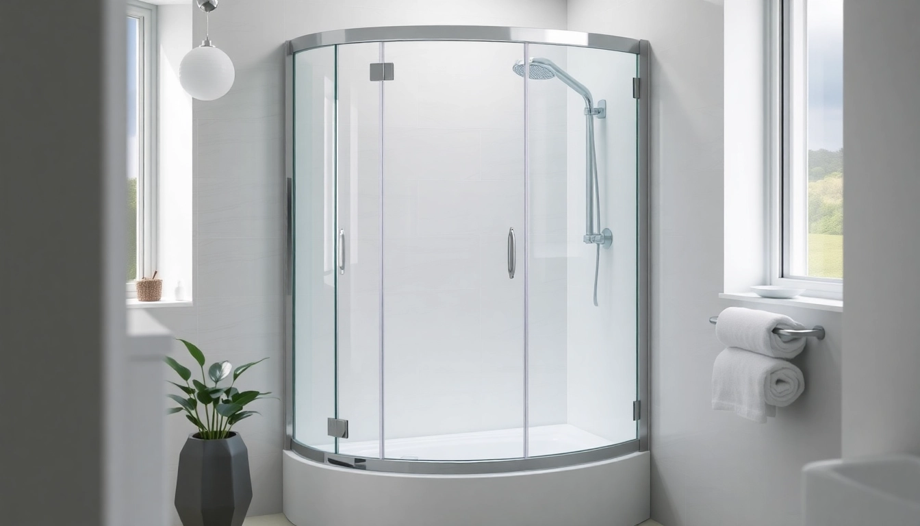 Besondere duschkabine 80x80 in modernem Badezimmer mit eleganten Details