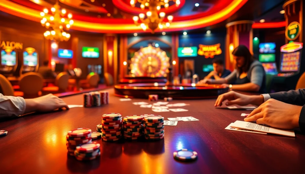 Experience the thrill of poker at https://23win.cooking/, featuring vibrant chips and intense players.