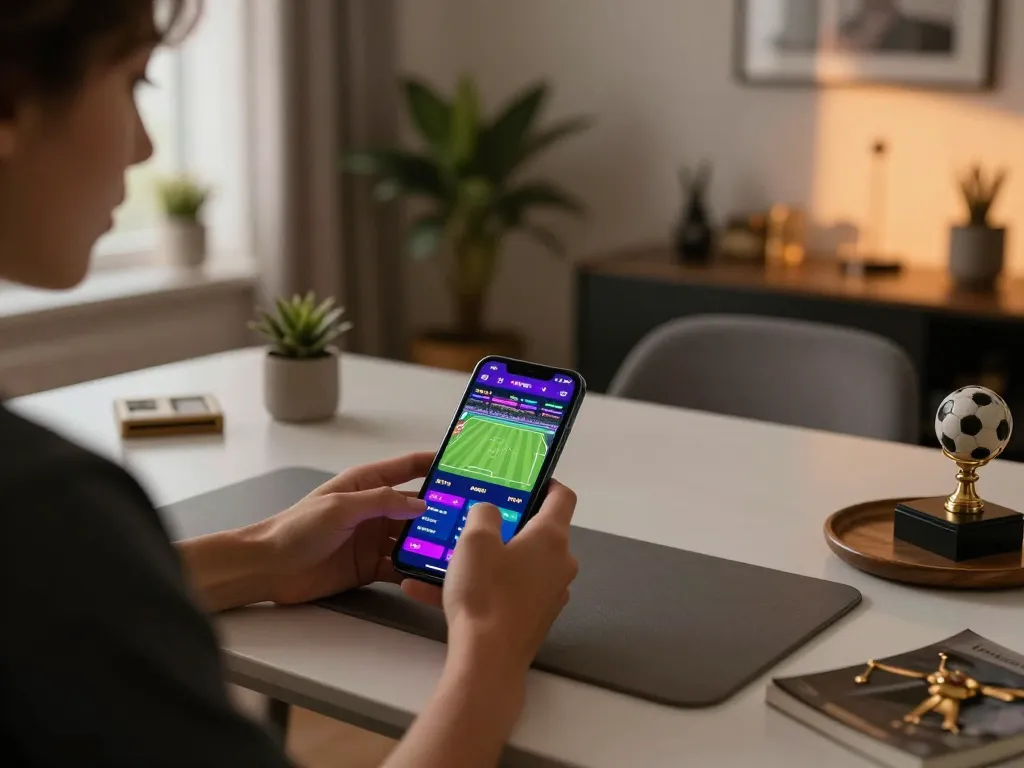 Enjoy betting on FUN88 sports app with modern decor and live updates visible