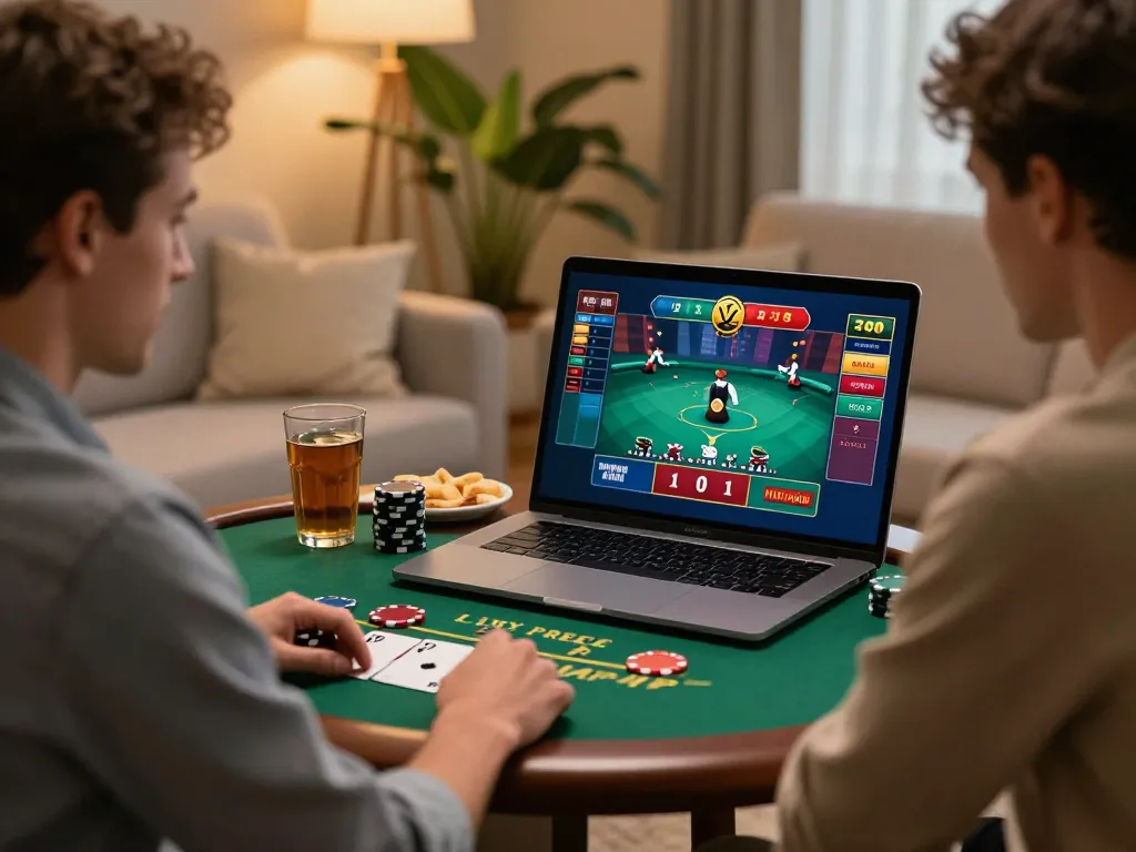Player enjoys thrilling games on TG88 MBA's live dealer platform from home.