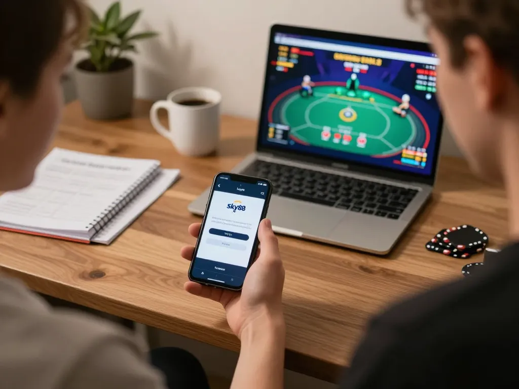 Log in to Sky88 app for seamless online gaming experience on mobile